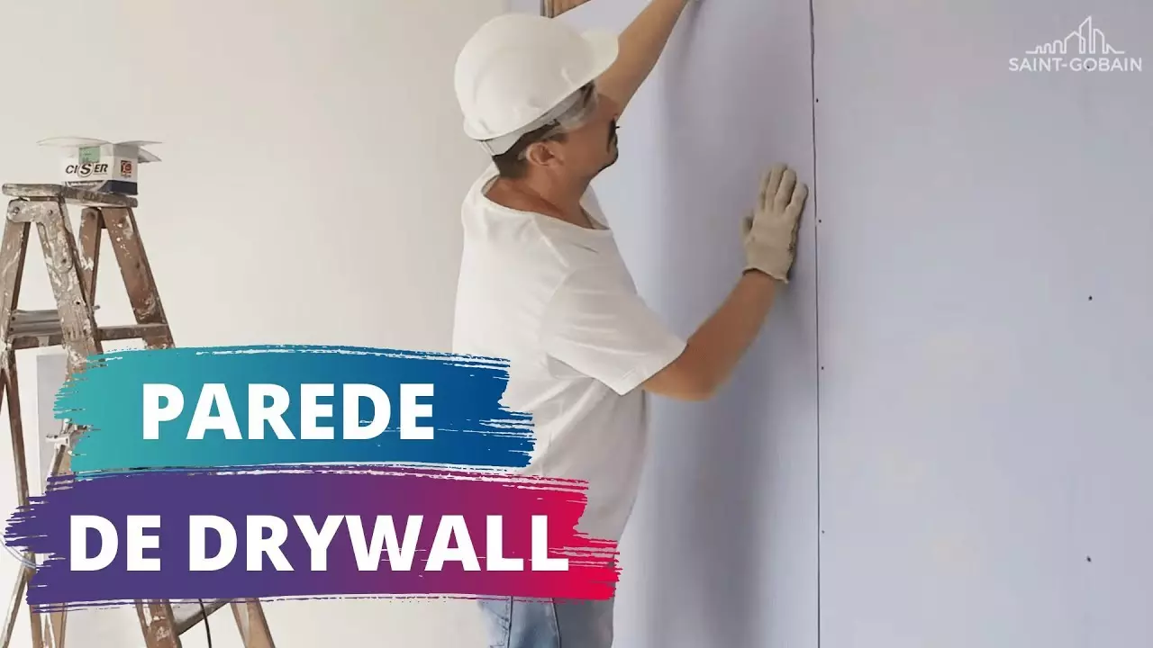 PAREDE DE DRYWALL - COMO FAZER PARA DECORAR thumbnail